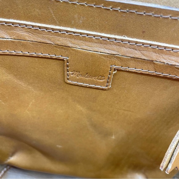 MADEWELL The Nashville Whipstitch Tote Cognac Brown - Picture 9 of 10